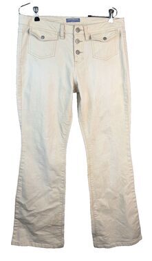 VTG Y2K Canyon River Blues Mid-Rise Button Fly Flare Pants 11 Skater Grunge READ